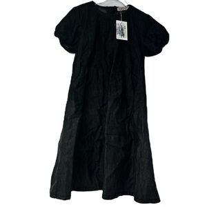 Tottini NWT girls sz 7 denim black short sleeve ombre dress casual classic fun